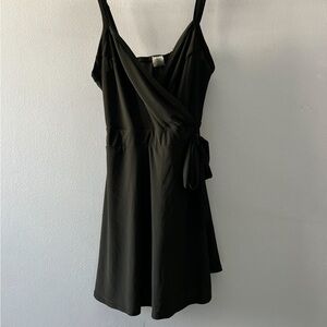 Windsor Black Mini Wrap Dress